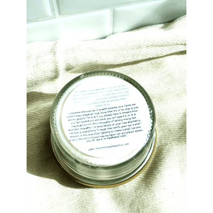 Abundance Candle Blast: Crystal Herbs and Creamy Aroma Awakening - Estalios