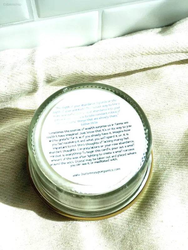 Abundance Candle / Ritual Candle / Intention Candle / Hand Poured - Estalios