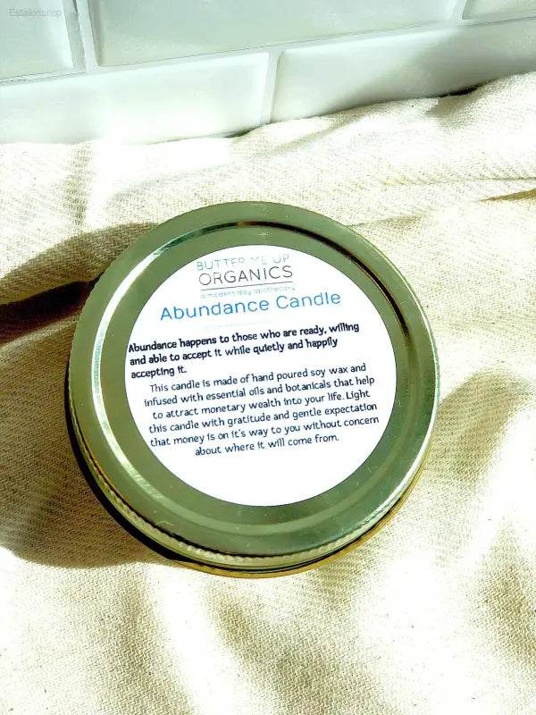 Abundance Candle / Ritual Candle / Intention Candle / Hand Poured - Estalios