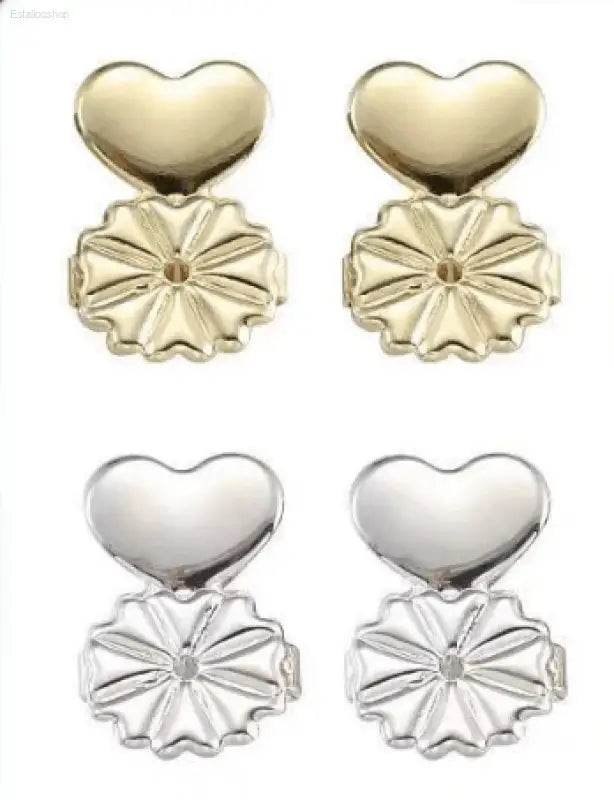 Adjustable 925 Sterling Silver Earring Backs for Heavy Earrings - Estalios