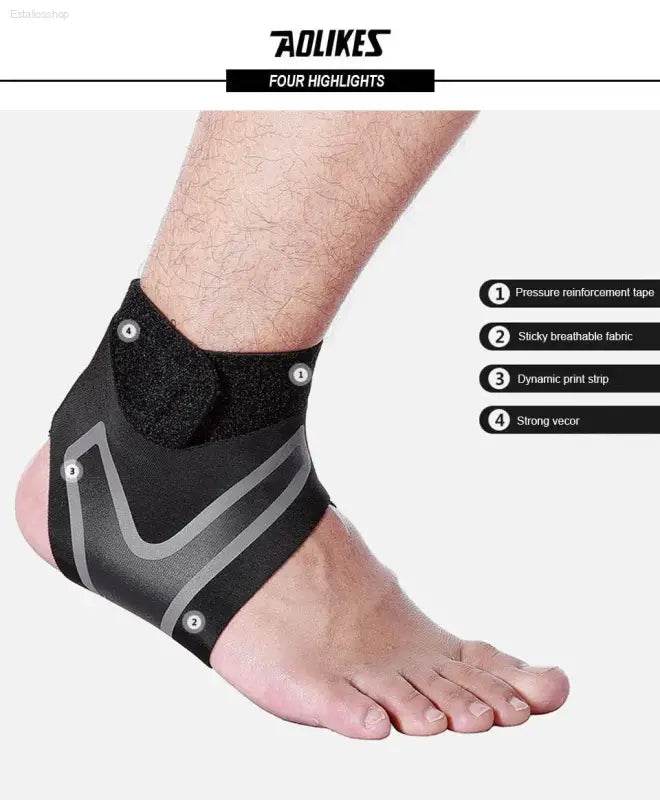 Adjustable Ankle Support Brace for Sprain Prevention and Fitness - Estalios