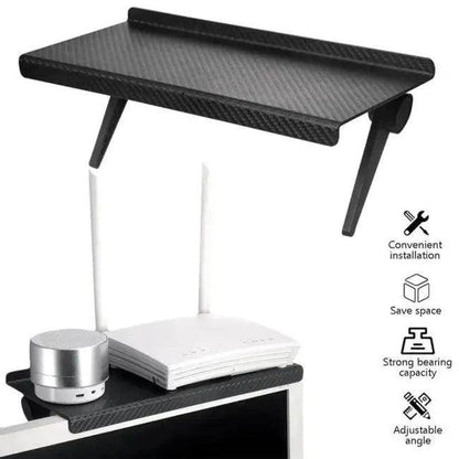 Upgrade Your Setup with Sleek Adjustable Carbon-Fiber Shelf - Estalios