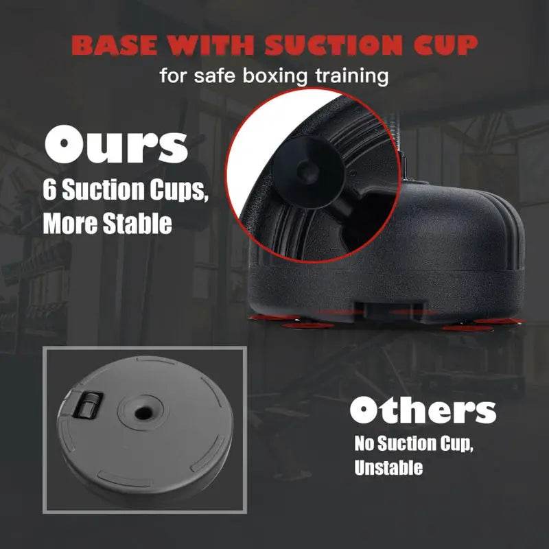 Adjustable Freestanding Punching Bag with Boxing Gloves - Estalios