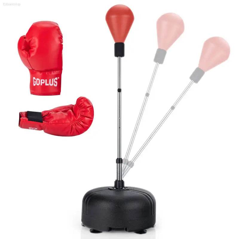Adjustable Freestanding Punching Bag with Boxing Gloves - Estalios