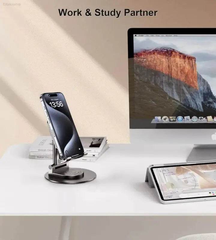 Adjustable Mobile Phone Stand Holder 360° Rotating Design - Estalios