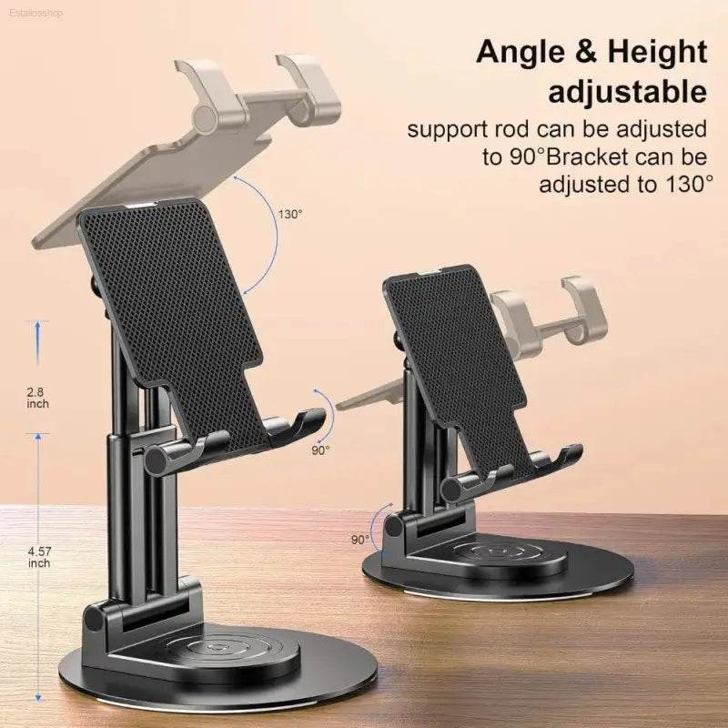 Adjustable Mobile Phone Stand Holder 360° Rotating Design - Estalios