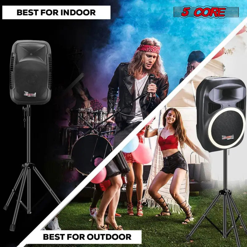 Adjustable Tall Speaker Stand Tripod for DJ Studio Use - Estalios