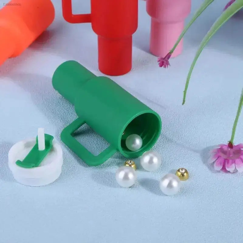 Cute Mini Cup Keychain Lip Balm Holder for Handbag Decor and Essential Accessory
