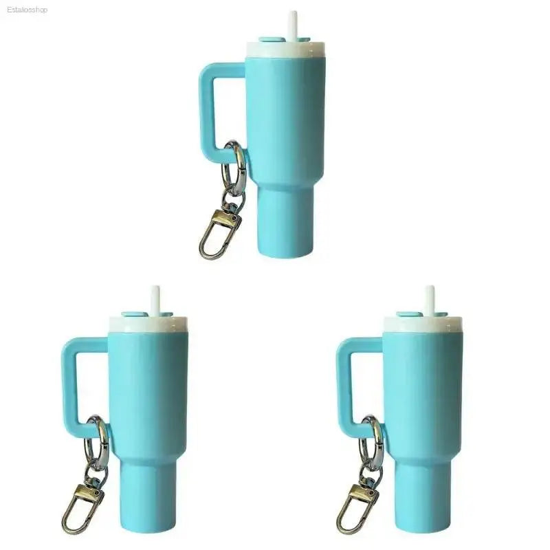 Cute Mini Cup Keychain Lip Balm Holder for Handbag Decor and Essential Accessory