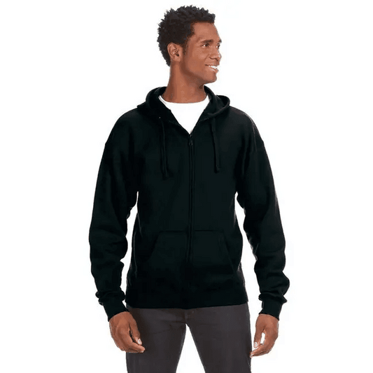 Adult Premium Full-Zip Fleece Hooded Sweatshirt - OXFORD - S for Cozy Comfort - Estalios