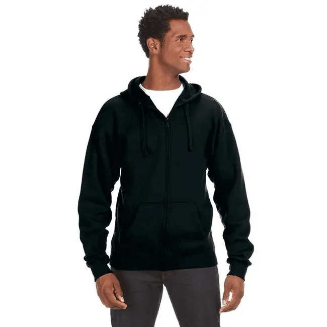 Adult Premium Full-Zip Fleece Hooded Sweatshirt - OXFORD - S for Cozy Comfort - Estalios