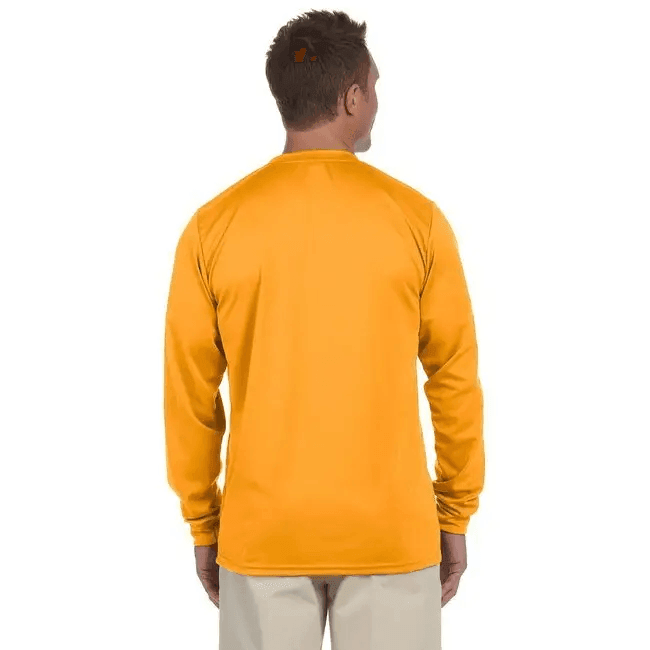 Adult Wicking Long-Sleeve T-Shirt - WHITE - L for Comfort - Estalios