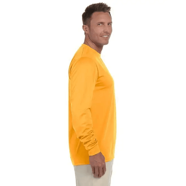 Adult Wicking Long-Sleeve T-Shirt - WHITE - L for Comfort - Estalios