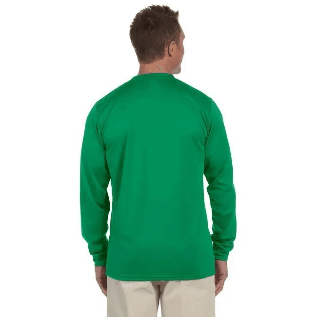 Adult Wicking Long-Sleeve T-Shirt - WHITE - L for Comfort - Estalios
