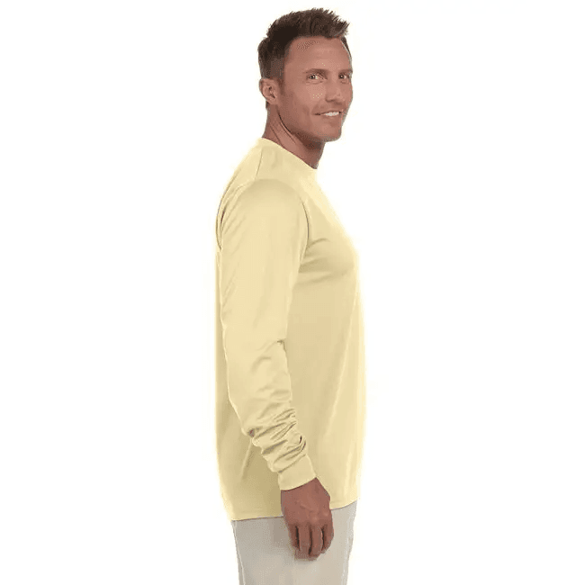 Adult Wicking Long-Sleeve T-Shirt - WHITE - L for Comfort - Estalios