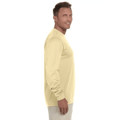 Adult Wicking Long-Sleeve T-Shirt - WHITE - L for Comfort - Estalios