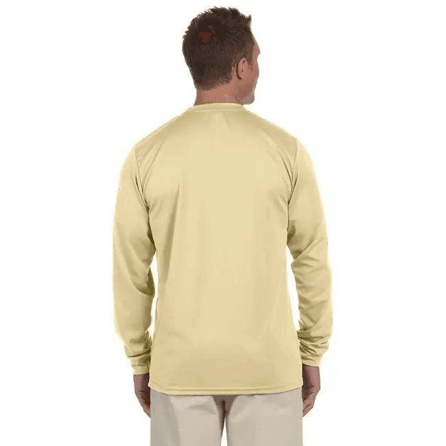 Adult Wicking Long-Sleeve T-Shirt - WHITE - L for Comfort - Estalios