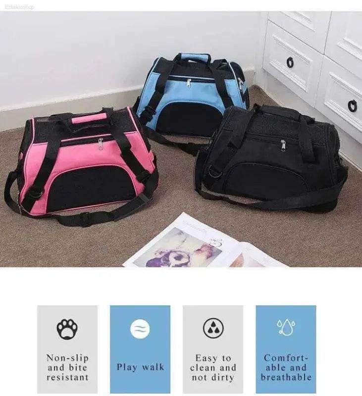 Adventure Awaits: Grab your Go-anywhere Dog Cat Carrier Bag! your Furry Friend Deserves the Best Travel Experience, and our Blue Pet Carrier Delivers - Estalios