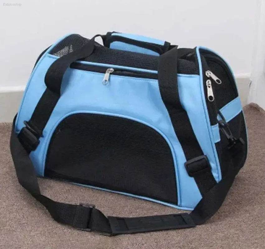 Adventure Awaits: Grab your Go-anywhere Dog Cat Carrier Bag! your Furry Friend Deserves the Best Travel Experience, and our Blue Pet Carrier Delivers - Estalios