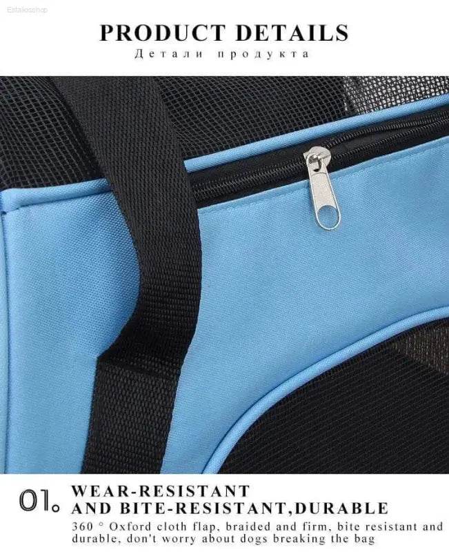 Adventure Awaits: Grab your Go-anywhere Dog Cat Carrier Bag! your Furry Friend Deserves the Best Travel Experience, and our Blue Pet Carrier Delivers - Estalios