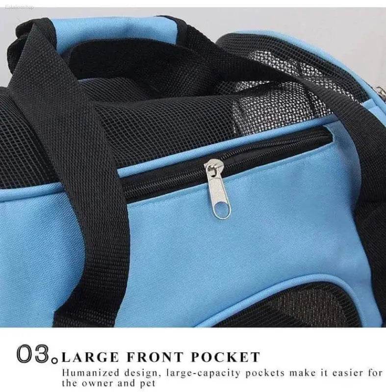Adventure Awaits: Grab your Go-anywhere Dog Cat Carrier Bag! your Furry Friend Deserves the Best Travel Experience, and our Blue Pet Carrier Delivers - Estalios