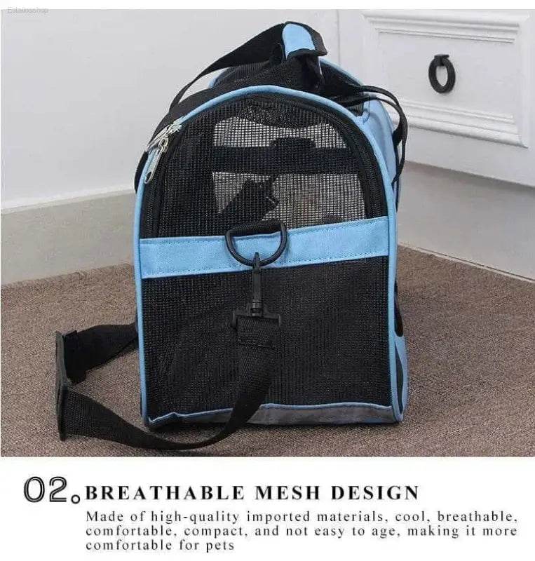 Adventure Awaits: Grab your Go-anywhere Dog Cat Carrier Bag! your Furry Friend Deserves the Best Travel Experience, and our Blue Pet Carrier Delivers - Estalios