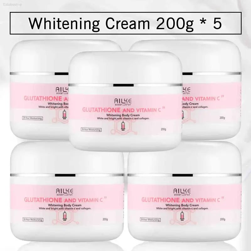 AILKE Brightening Skin Care Set, with Vitamin C, Glutathione, Reduce Spots, Moisturizing, Smooth Soft Skin, Improve Skin Radiant