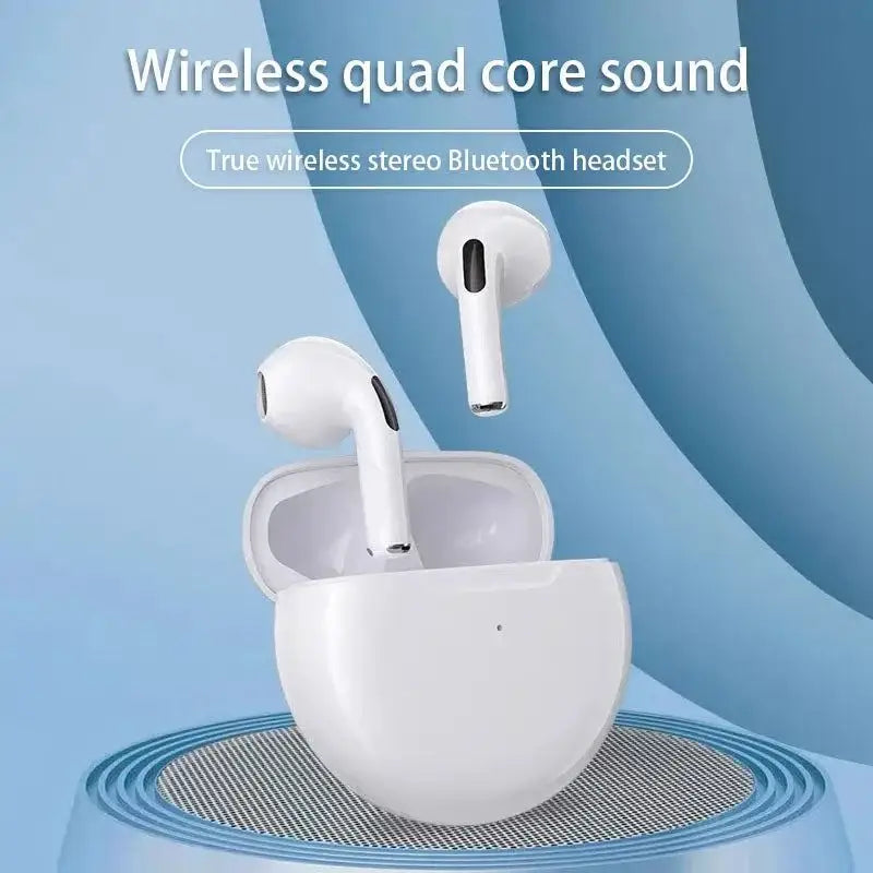 White Air Pro TWS Fone Bluetooth earbuds with charging case for ultimate wireless sound