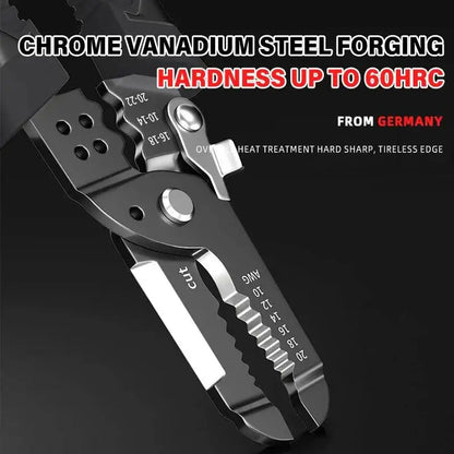 Airaj Multitool Wire Stripper Plier Crimper made of Chrome Vanadium Steel for easy stripping