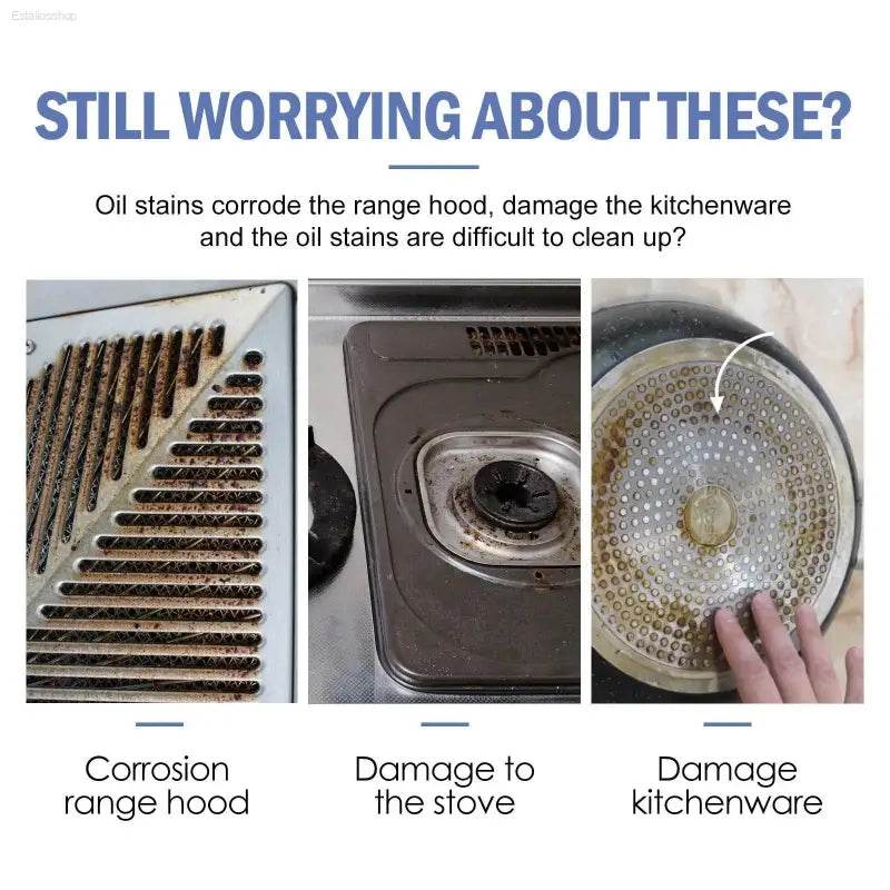 Dirty kitchen appliances.