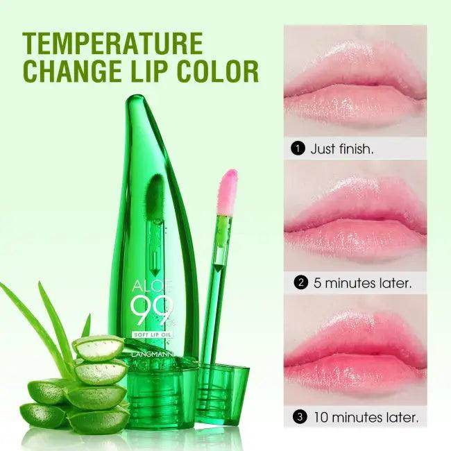 Aloe Lip Oil: Color Changing Aloe Vera for Hydration - Estalios