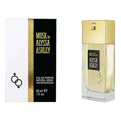 Alyssa Ashley Musk The Iconic Scent perfume with box, featuring the lovely rose musk Alyssa