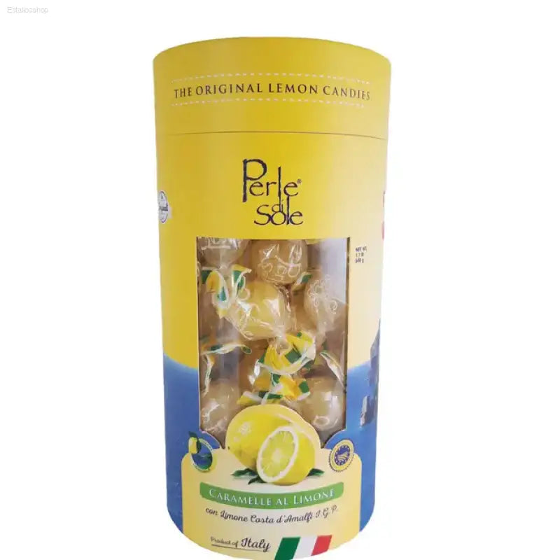Amalfi Lemon Drops in Stylish Positano Gift Tube for Gourmet Food Lovers
