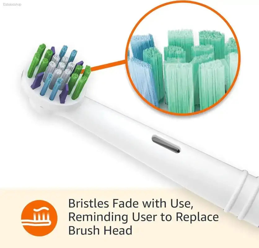 Amazon Basics Electric Toothbrush Replacement Heads with Secure Fit for Oral - B Users - EstaliosShop