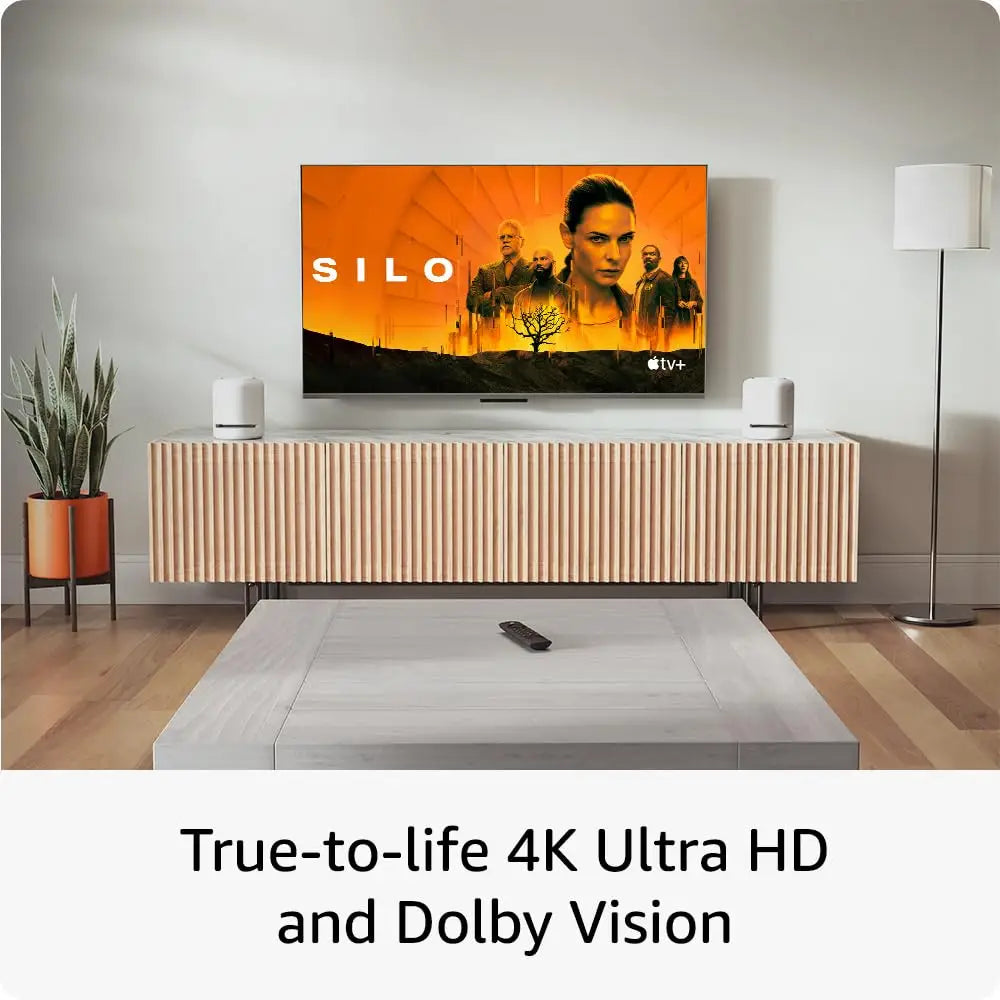 Modern living room with Fire TV Stick 4K Max, a cool max streaming device that supports Wi-Fi