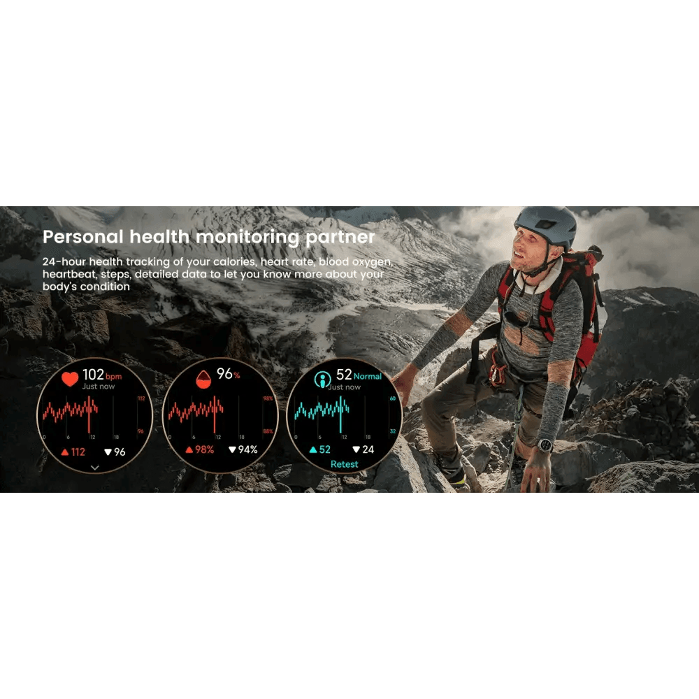 AMAZTIM T3E GPS Smart Watch for Men - 5ATM Waterproof - Estalios