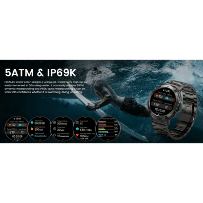 AMAZTIM T3E GPS Smart Watch for Men - 5ATM Waterproof - Estalios