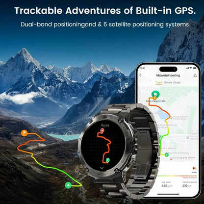 AMAZTIM T3E GPS Smart Watch for Men - 5ATM Waterproof - Estalios