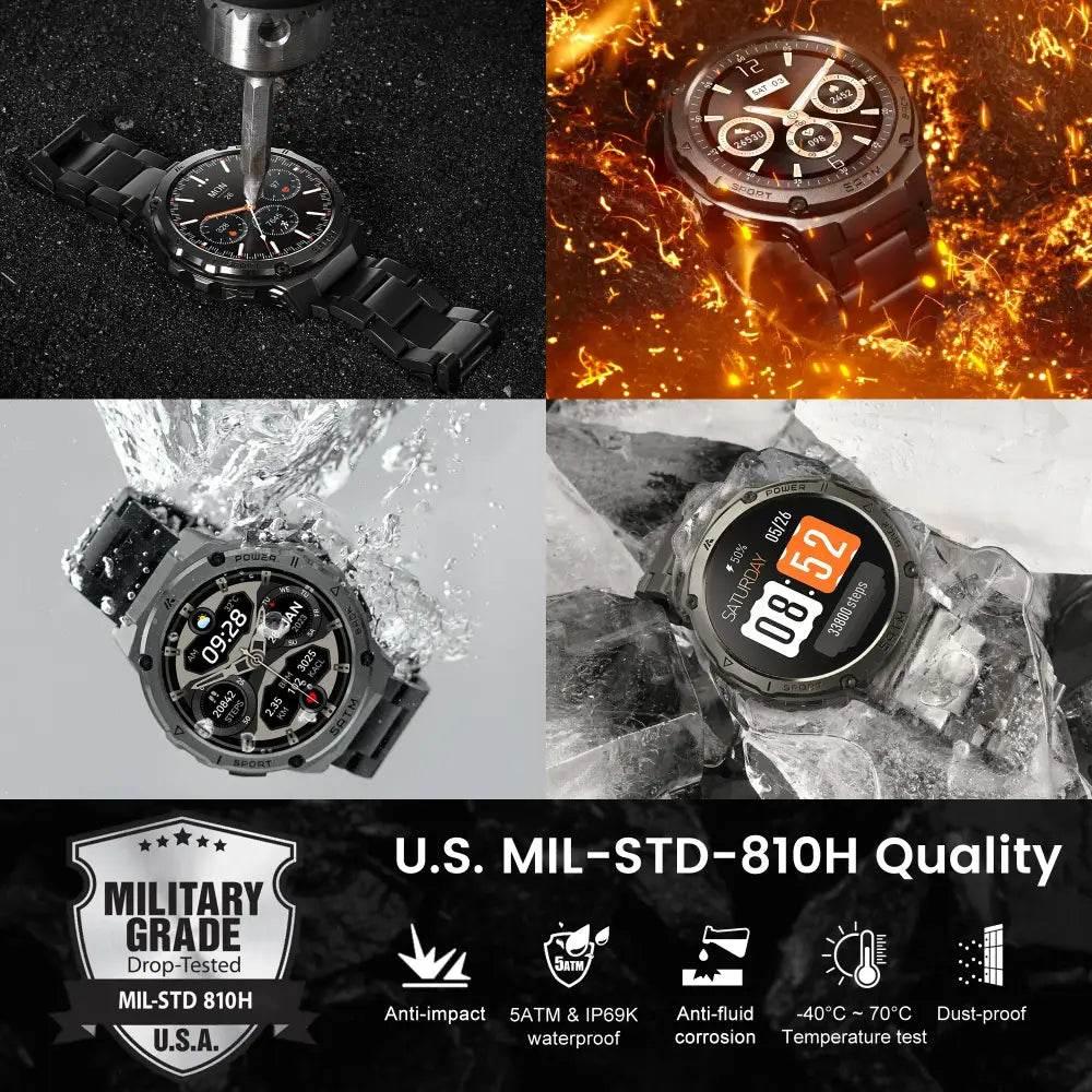 AMAZTIM T3E GPS Smart Watch for Men - 5ATM Waterproof - Estalios