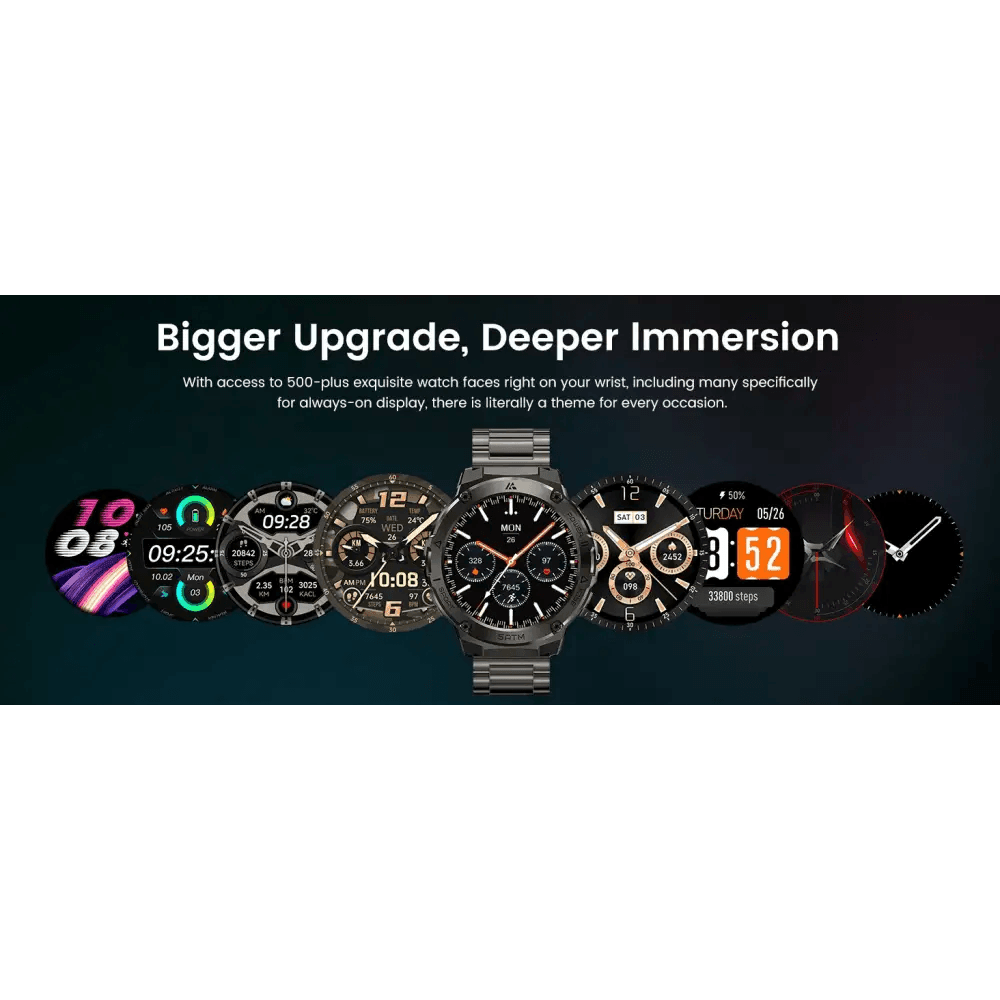 AMAZTIM T3E GPS Smart Watch for Men - 5ATM Waterproof - Estalios
