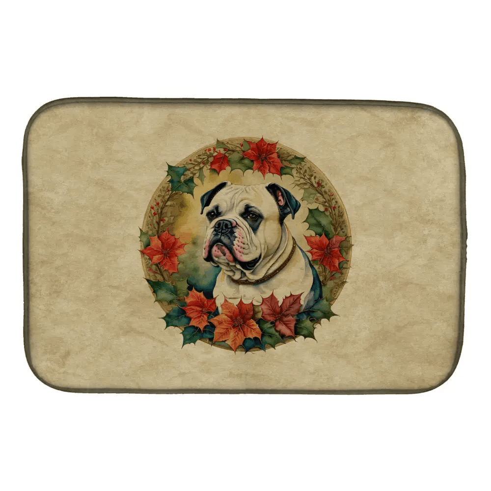 Bulldog Bliss Dish Drying Mat: Pawsome Drying Power! Dog-gone Adorable, this Dog-themed Dish Drying Mat is the Perfect Way - Estalios