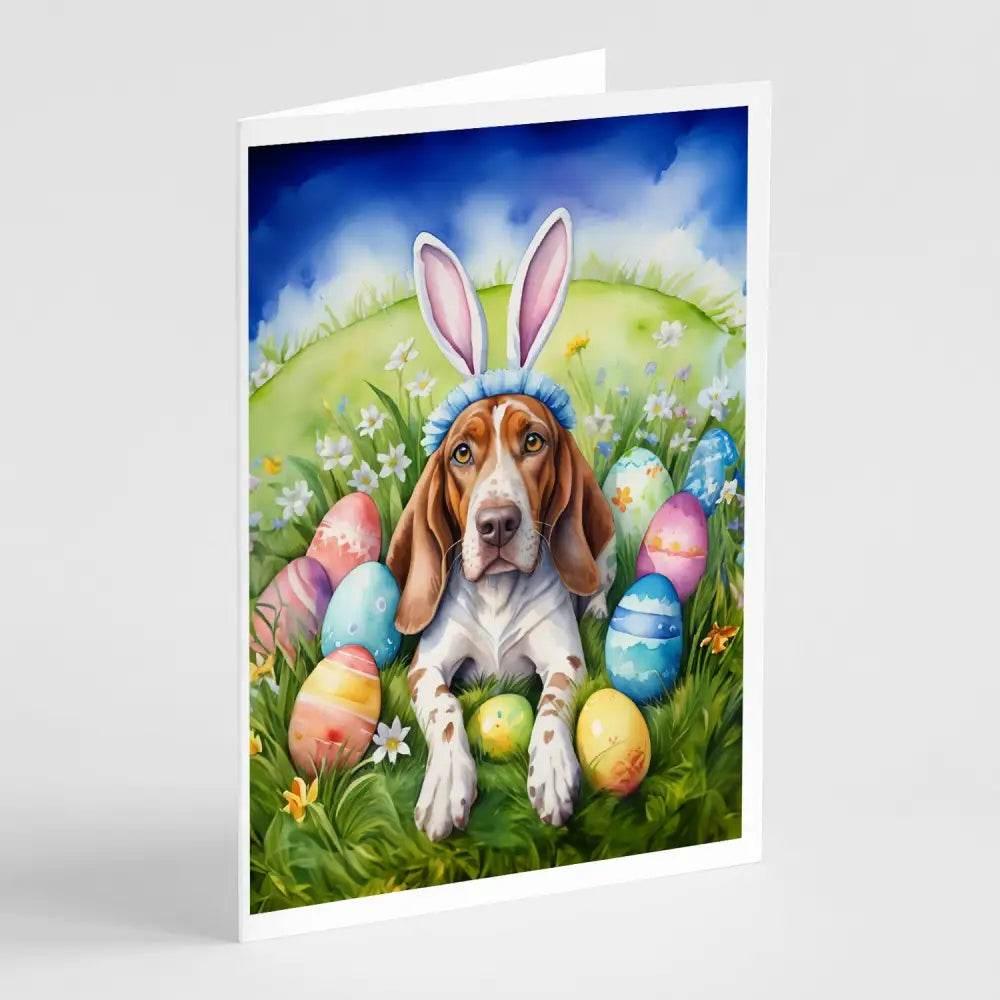 Hoppy Easter Hound Greetings: American English Coonhound Cards - Estalios