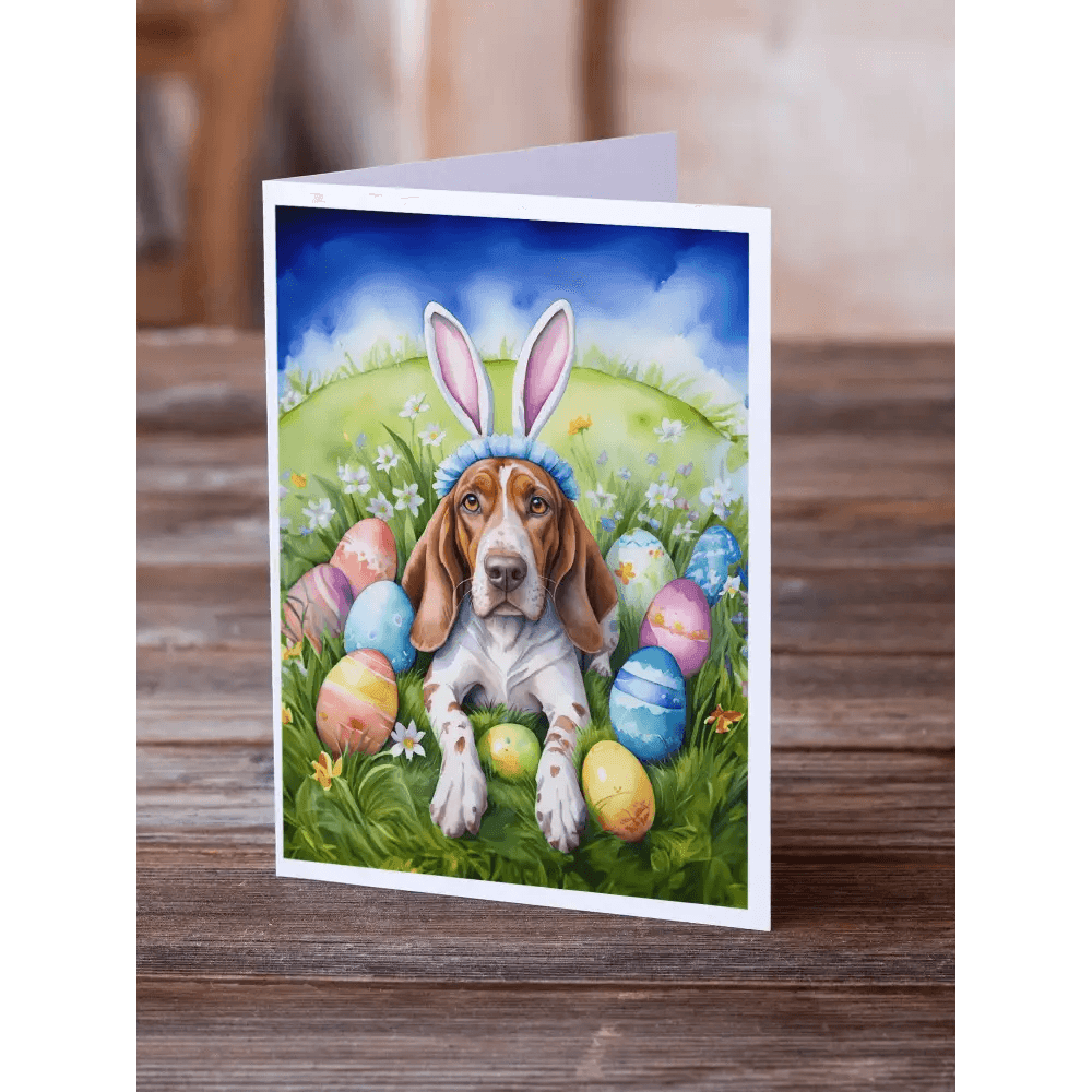 Hoppy Easter Hound Greetings: American English Coonhound Cards - Estalios