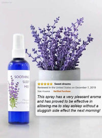 Amethyst Dream: Lavender Pillow Spray for Sleep Drift off to Dreamland with our Blue Sleep Mist, Infused with Amethyst Crystals. this Soothing - Estalios