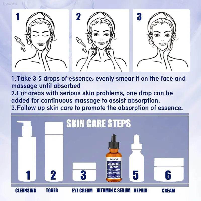 Anti-Aging Vitamin C Facial Essence for Spots and Fine Lines - Estalios