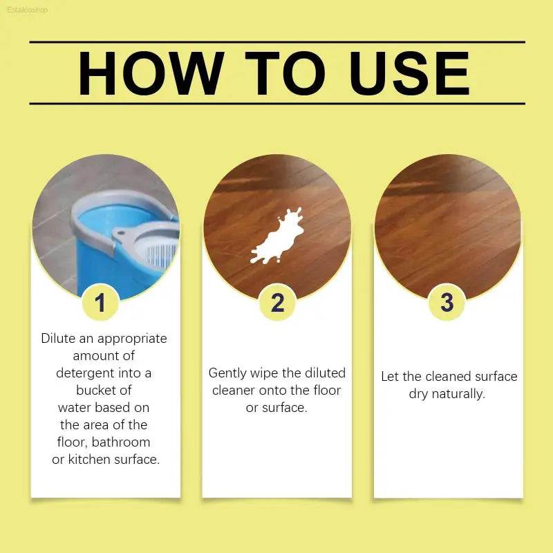 Anti-Fly Floor Cleaner for Clean Floor Stains and Odor - Estalios