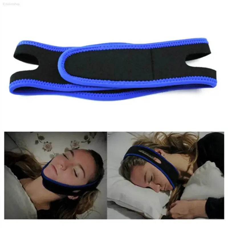 Anti Snore Aid Stop Snoring Strap Jaw Support for Sleep Apnea - Estalios