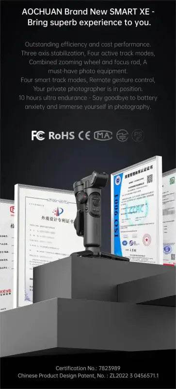 AOCHUAN Smart XE 3-Axis Handheld Gimbal for Stable Vlogging - Estalios