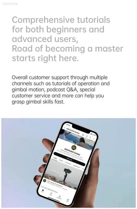AOCHUAN Smart XE 3-Axis Handheld Gimbal for Stable Vlogging - Estalios