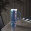 APWIKOGER 40oz Stainless Steel Vacuum Insulated Car Mug with Straw for Sports and Outdoor Adventures - EstaliosShop